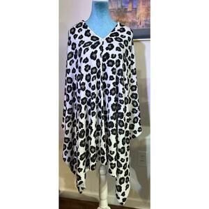 Tribal Animal Print Poncho